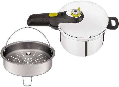 Tefal P2530738 Schnellkochtopf 22cm 6L + Steam Bascet Secure 5 Neo