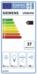 Siemens LF91BUV50 Insel-Esse 90 cm Edelstahl Box-Esse