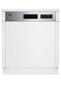Beko DSN29551X Geschirrspüler Einbau teilintegriert 60 cm  mit Besteckschublade