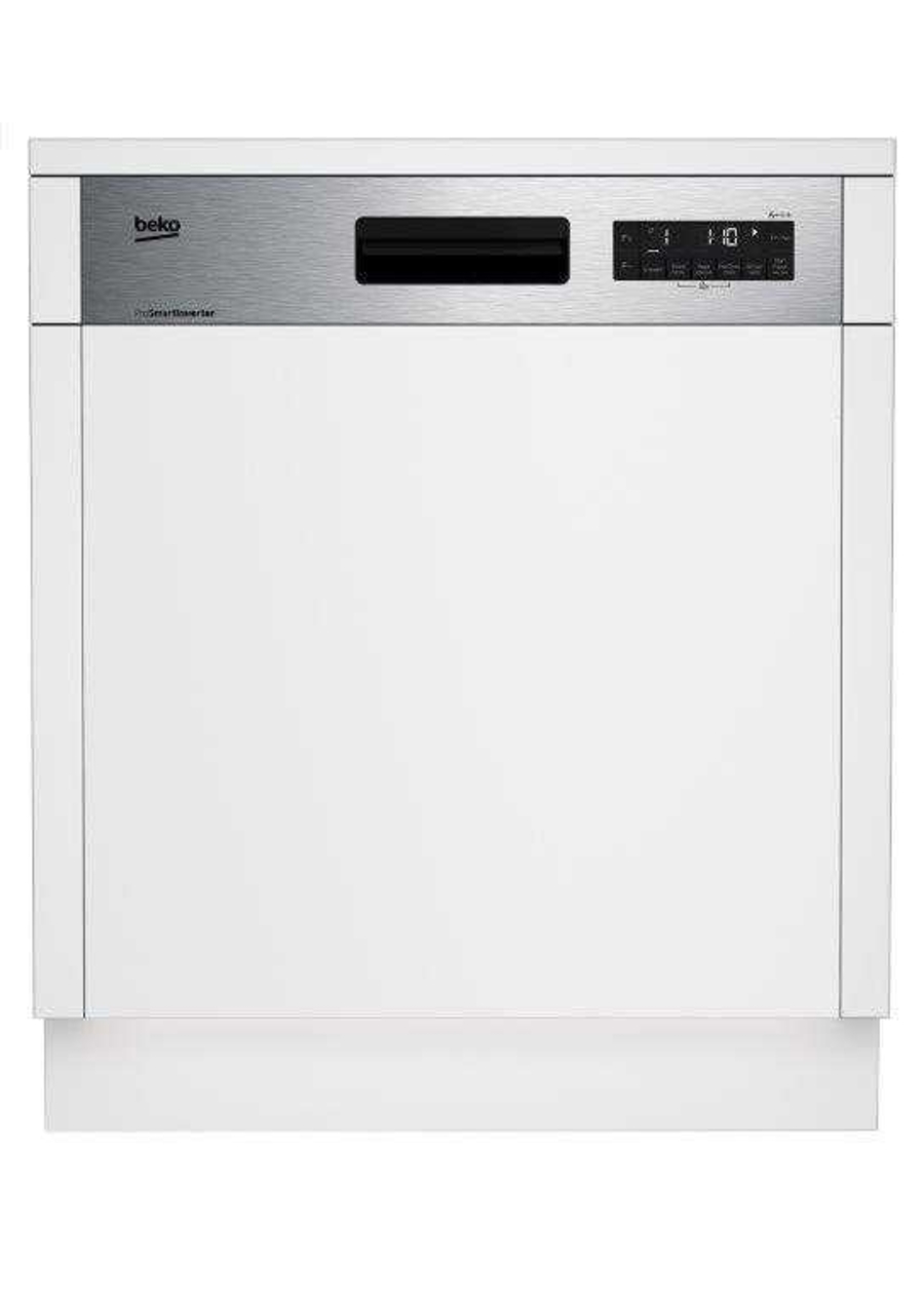 Beko DSN29551X Geschirrspüler Einbau teilintegriert 60 cm  mit Besteckschublade