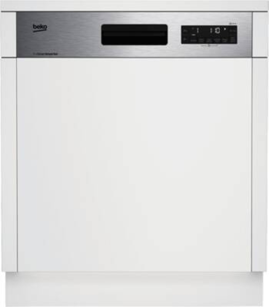 Beko DSN29551X Geschirrspüler Einbau teilintegriert 60 cm  mit Besteckschublade