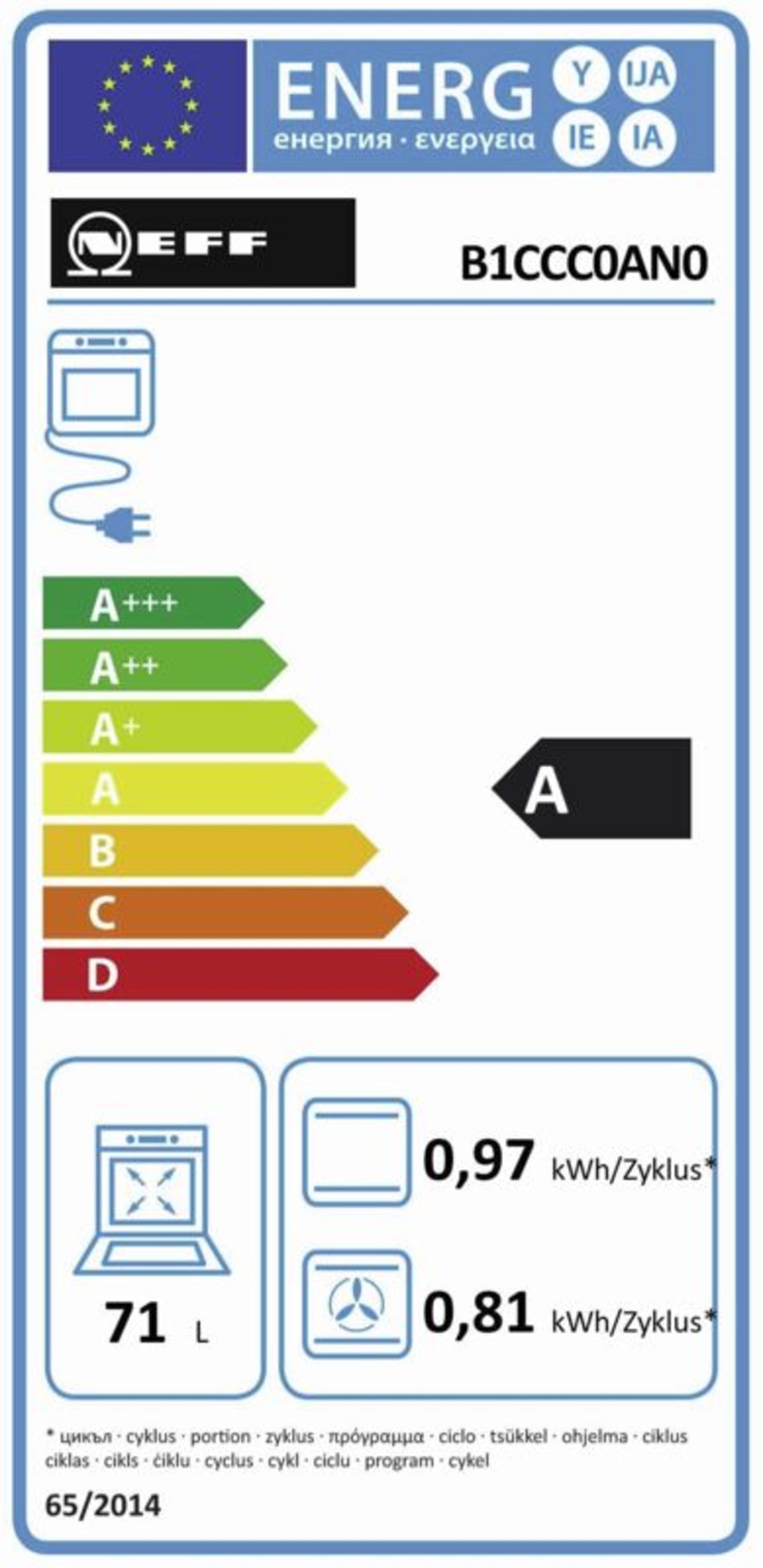 Neff BCB1602 Backofen B1CCC0AN0 Edelstahl