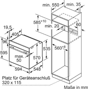 Siemens HB574ABR1  iQ300, Einbau-Backofen Edelstahl Selbstreinigung Edelstahl