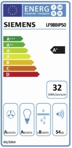 Siemens LF98BIP50 Insel-Dunstabzughaube 90 cm Box-Esse Edelstahl 
