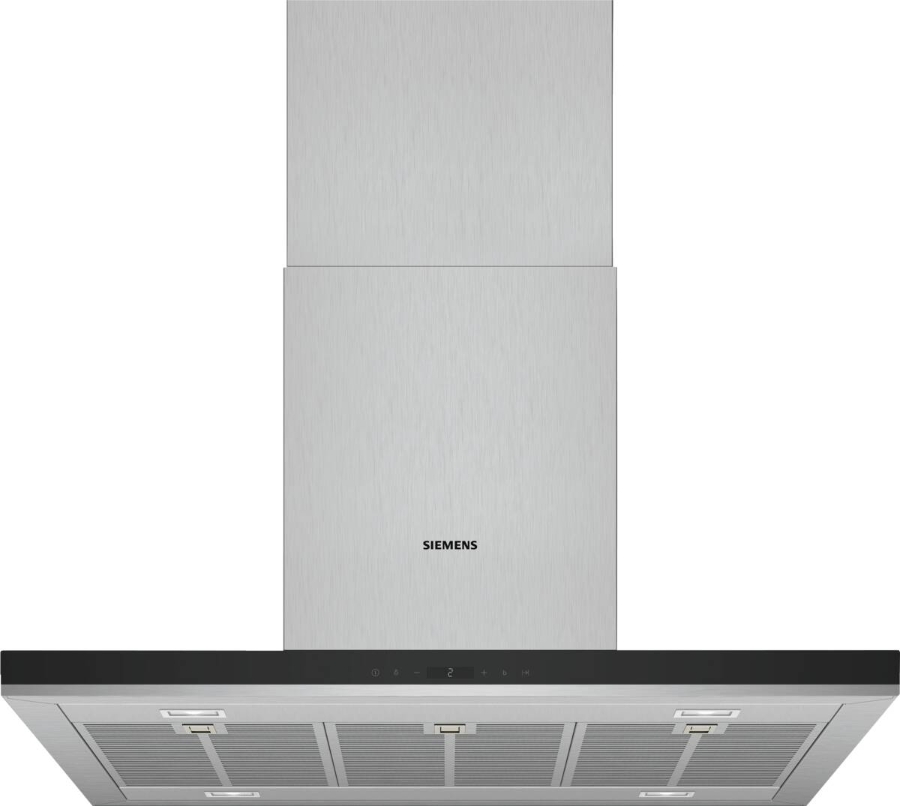 Siemens LF98BIP50 Insel-Dunstabzughaube 90 cm Box-Esse Edelstahl 