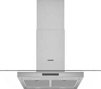 Siemens LF97GBM50 Glas-EsseEdelstahl mit Glasschirm Insel-Esse, 90 cm