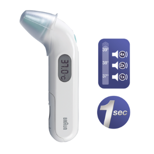 Braun Personal Care IRT3030 ThermoScan3 IR-Ohrthermometer in weiβ/mint 