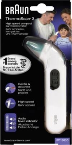 Braun Personal Care IRT3030 ThermoScan3 IR-Ohrthermometer in weiβ/mint 
