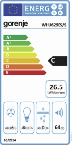 Gorenje WHU629ES/S Unterbau Dunstabzug silber 