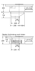 Bosch PKM845F11E Glaskeramik-Kochfeld Autark mit Kochfeldabzug 80 cm