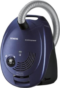 Siemens VS06A111 Staubsauger mit Beutel, synchropower, Blau 