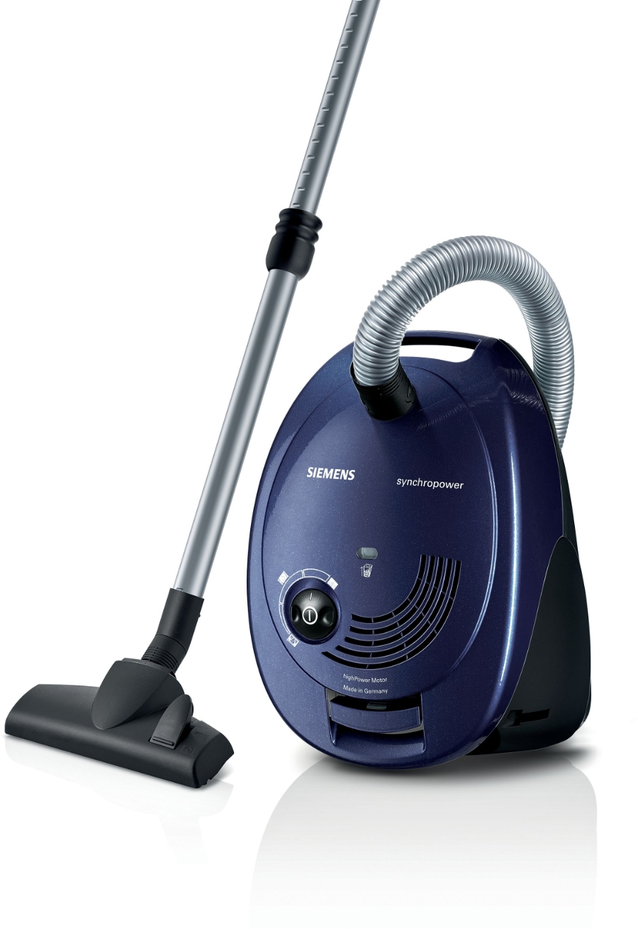 Siemens VS06A111 Staubsauger mit Beutel, synchropower, Blau 