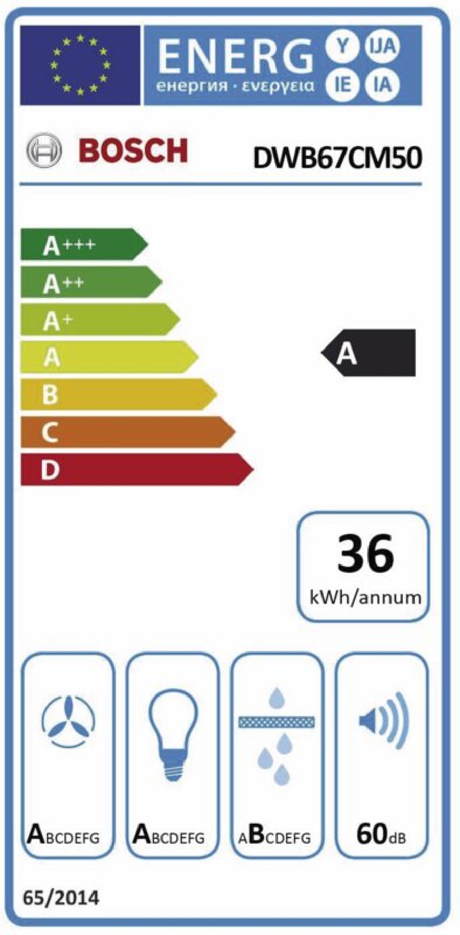 Bosch DWB67CM50 Wandesse, 60 cm Edelstahl Box-Design