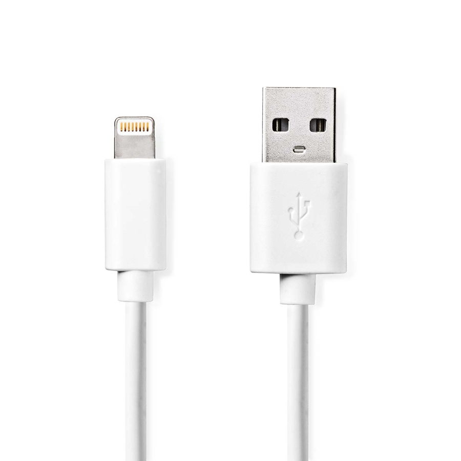 Nedis CCGW39300WT10 Daten- und Ladekabel | Apple Lightning 1,0 m | weiß