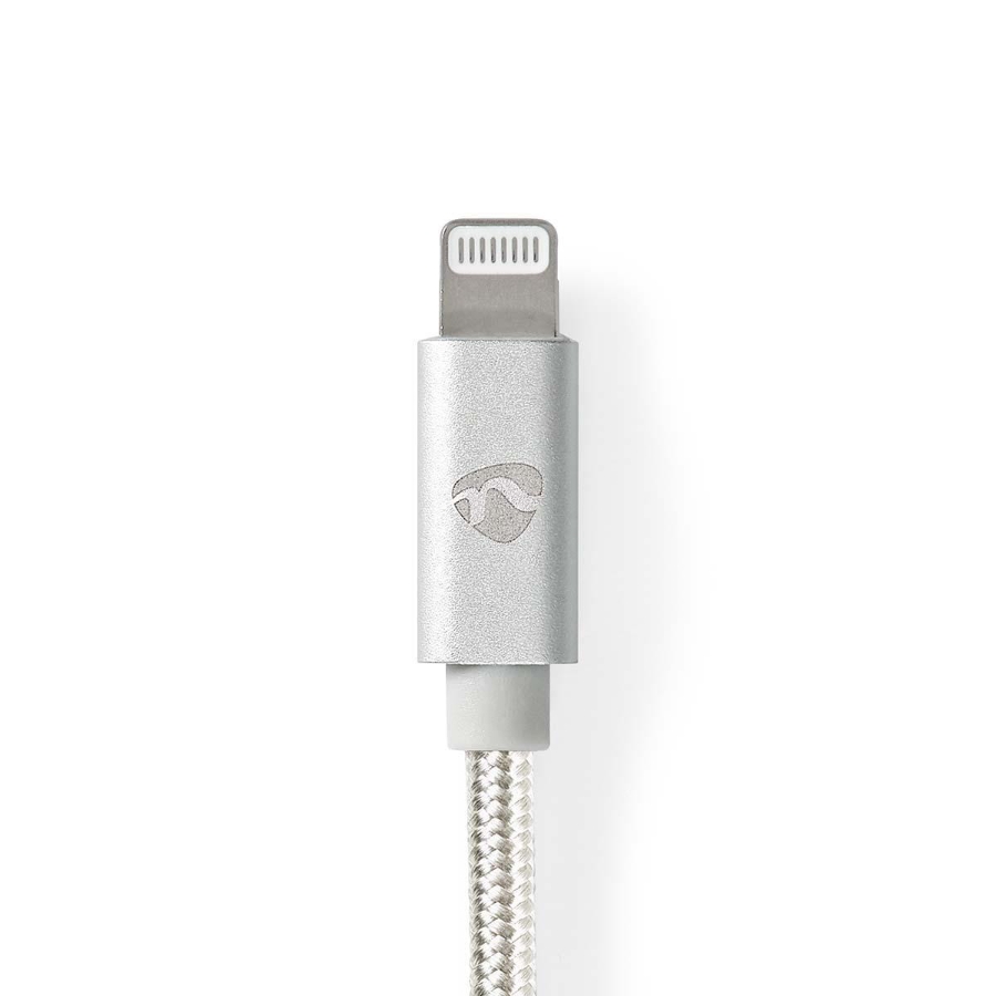 Nedis CCTB39300AL10 Lightning Kabel 1.00 m | Rund | Geflochten  Daten- und Ladekabel | Vergoldet, 1,0 m | USB-A-Stecker