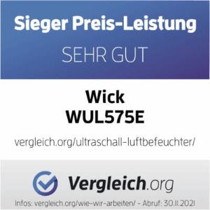 Wick WUL575E4 Ultraschall Luftbefeuchter Sweet Dreams 2in1 mit Lichtprojektion 
