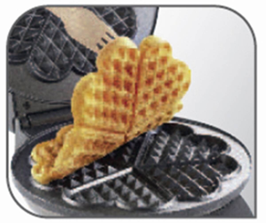 Tefal WM310D WaffeleisenEdelstahl-Schwarz 1000W WM310D