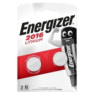 Energizer CR2016 Lithium-Knopfzelle 3 V DC | 100 mAh | 2-Blister | Silber