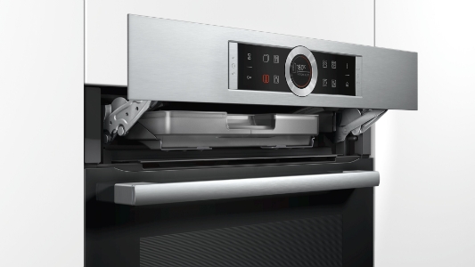 Bosch HRG6753S2 Edelstahl Backofen mit Dampfunterstützung Pyrolyse(Selbstreinigung)