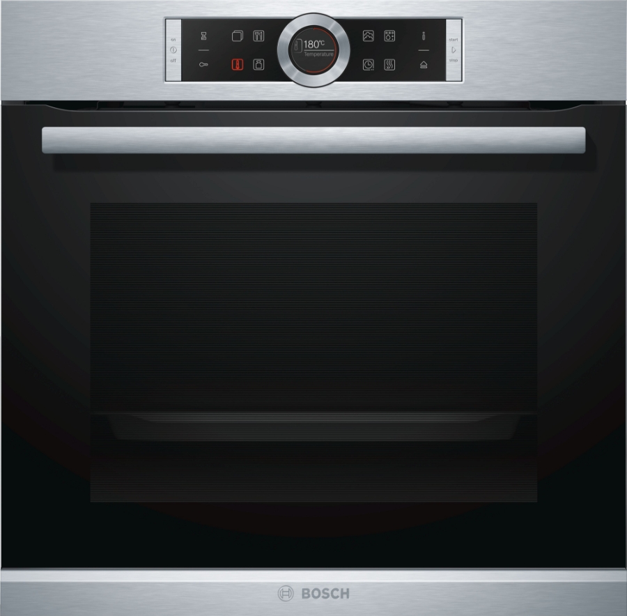 Bosch HRG6753S2 Edelstahl Backofen mit Dampfunterstützung Pyrolyse(Selbstreinigung)