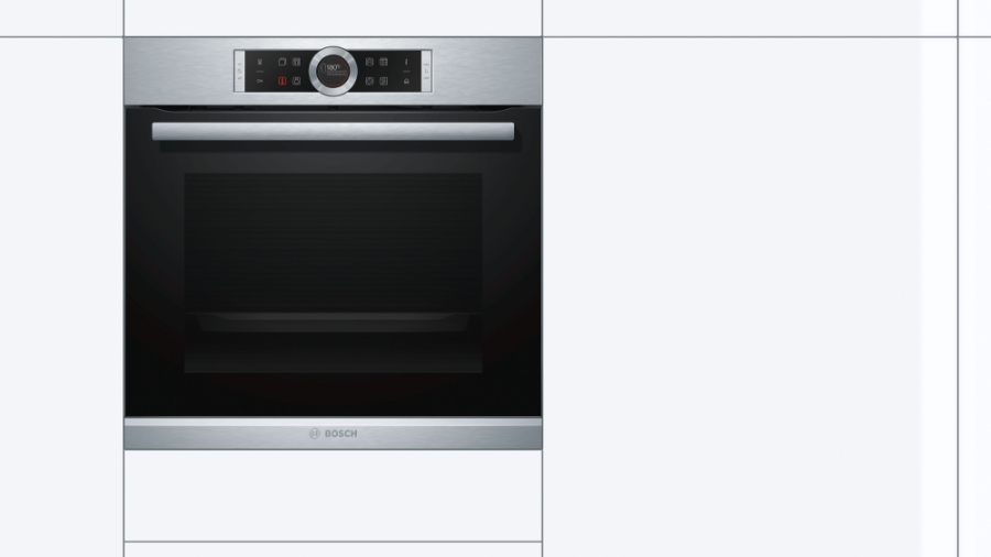 Bosch HRG6753S2 Edelstahl Backofen mit Dampfunterstützung Pyrolyse(Selbstreinigung)