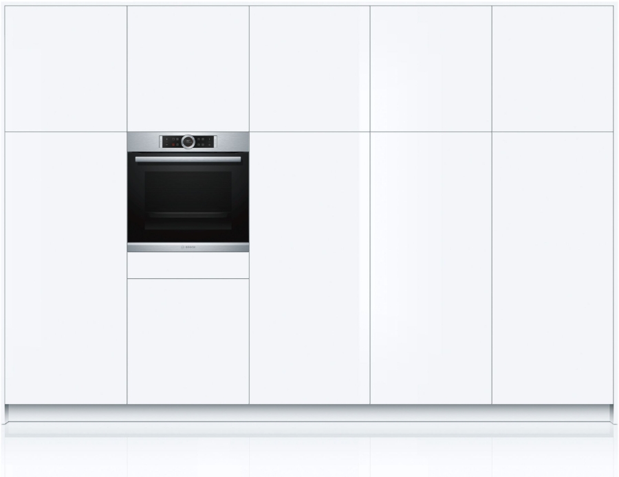 Bosch HRG6753S2 Edelstahl Backofen mit Dampfunterstützung Pyrolyse(Selbstreinigung)