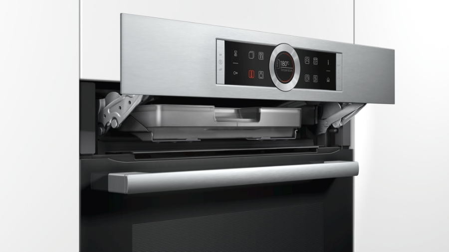 Bosch HRG6753S2 Edelstahl Backofen mit Dampfunterstützung Pyrolyse(Selbstreinigung)