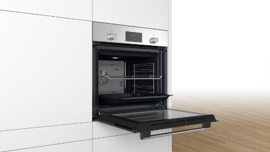 Bosch HBF133BR0 Serie 2  Einbau-Backofen 60 x 60 cm  Edelstahl 