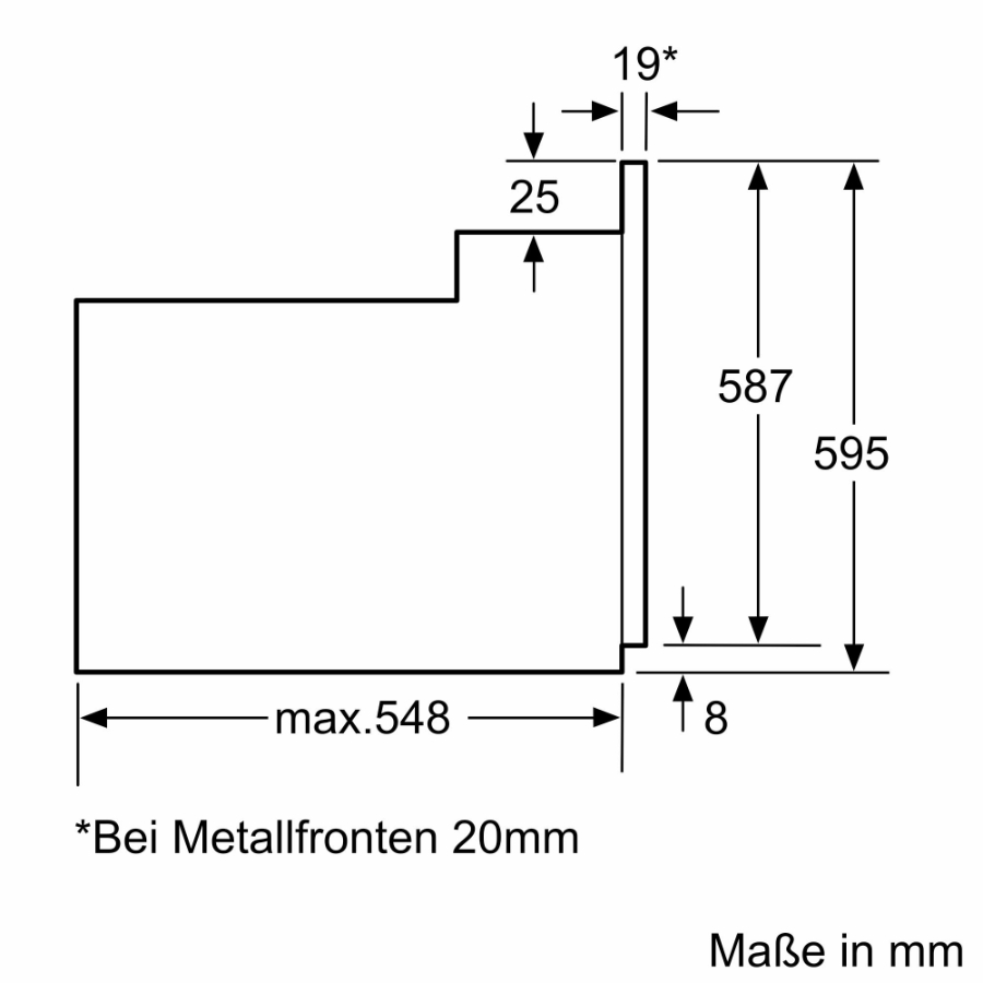 Bosch HBF133BR0 Serie 2  Einbau-Backofen 60 x 60 cm  Edelstahl 