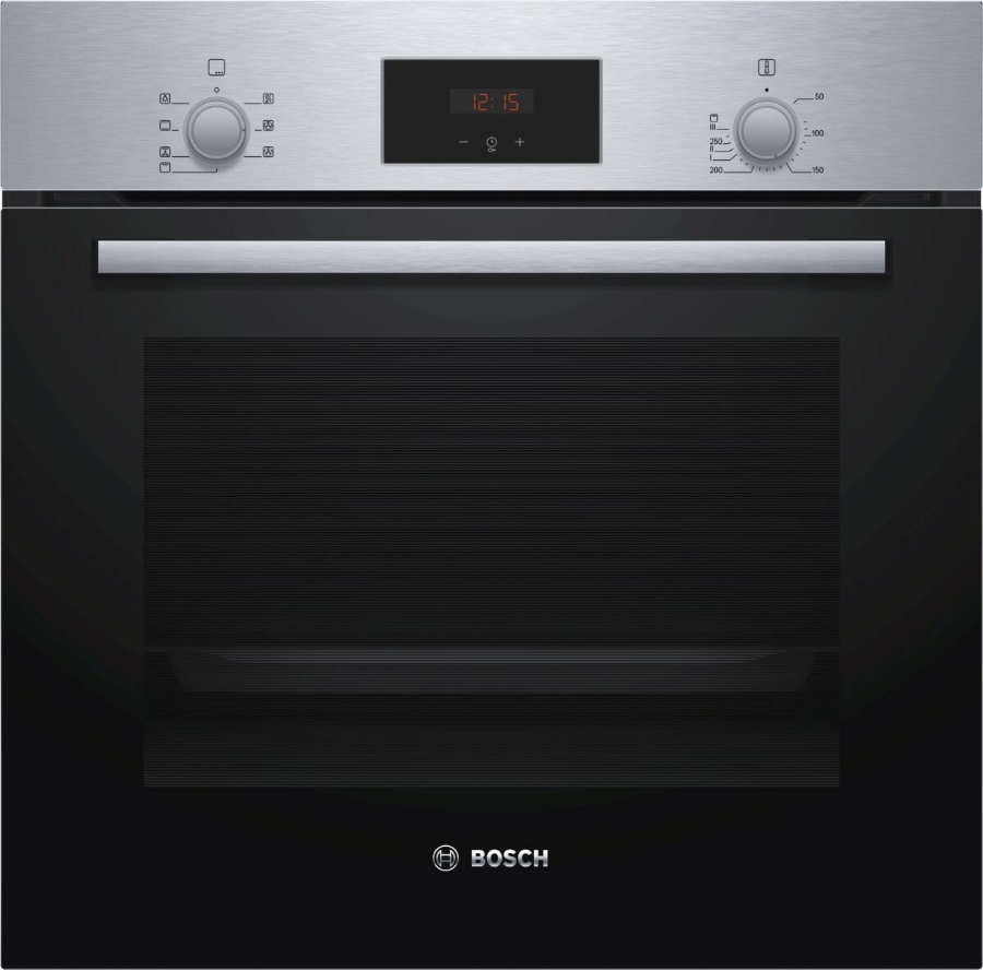 Bosch HBF133BR0 Serie 2  Einbau-Backofen 60 x 60 cm  Edelstahl 