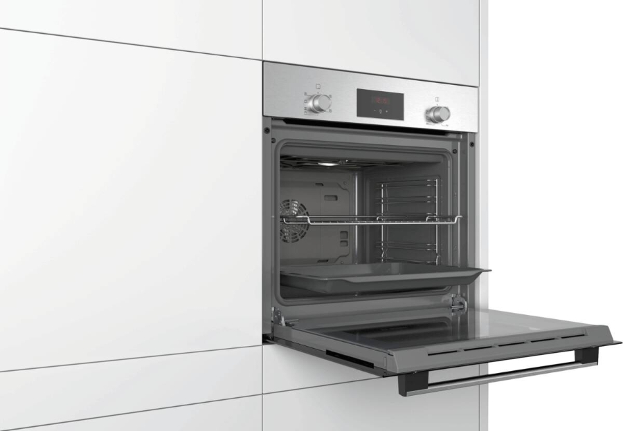 Bosch HBF133BR0 Serie 2  Einbau-Backofen 60 x 60 cm  Edelstahl 