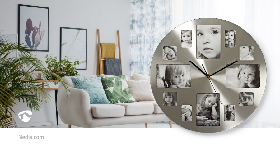 Nedis CLWA003PH40 Kreisförmige Wanduhr | Durchmesser von 40 cm |
