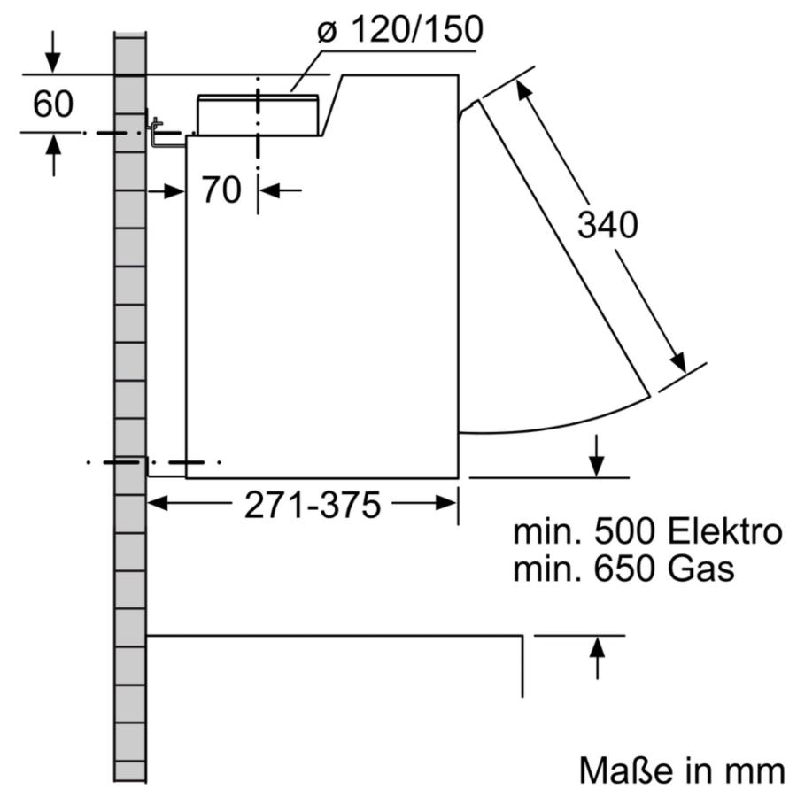 Siemens LE63MAC00  Zwischenbauhaube 