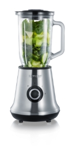 Severin SM3734 Standmixer mit Glas-Mixbehälter Edelstahl-Schwarz 500W