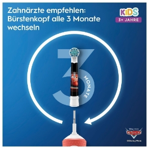 Oral-B Vitality 100 Kids Cars Elektrische Kinderzahnbürste Red 