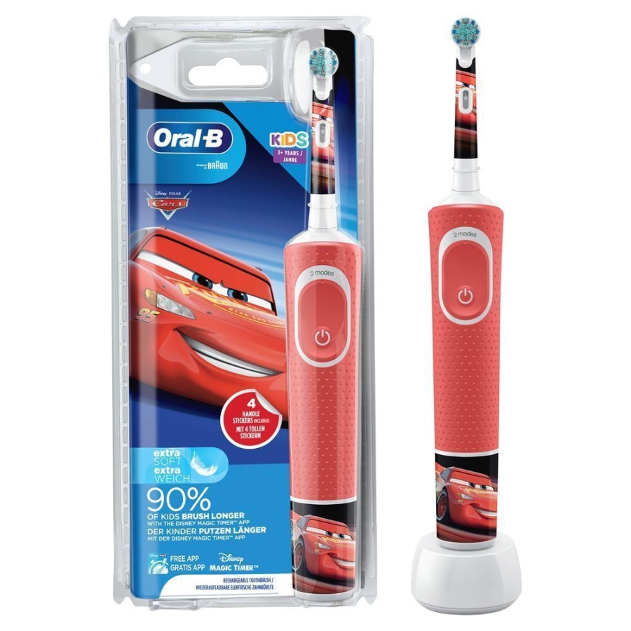Oral-B Vitality 100 Kids Cars Elektrische Kinderzahnbürste Red 