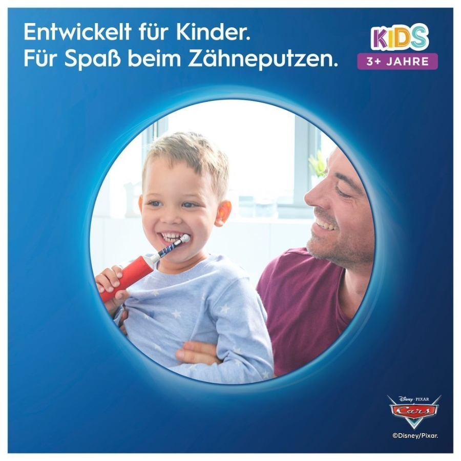Oral-B Vitality 100 Kids Cars Elektrische Kinderzahnbürste Red 