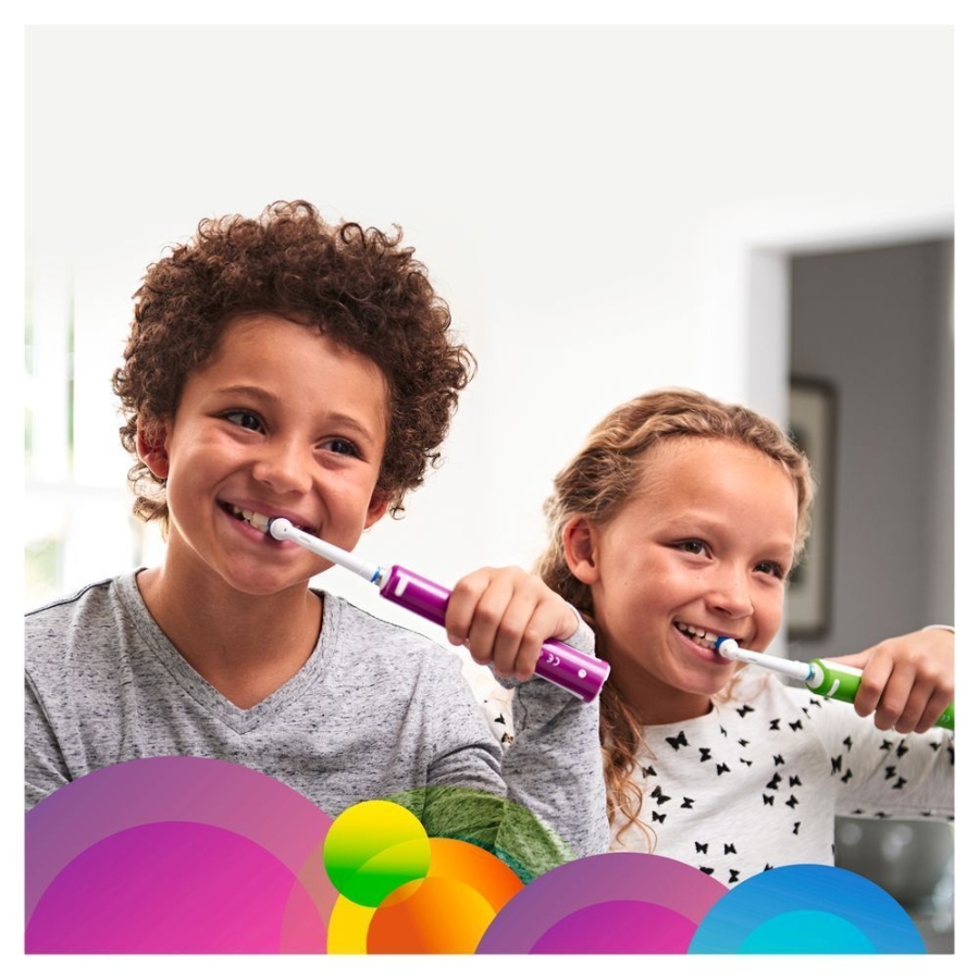 Oral-B Junior Elektrische Kinderzahnbürste Violett Verpackungsbeschädigt!
