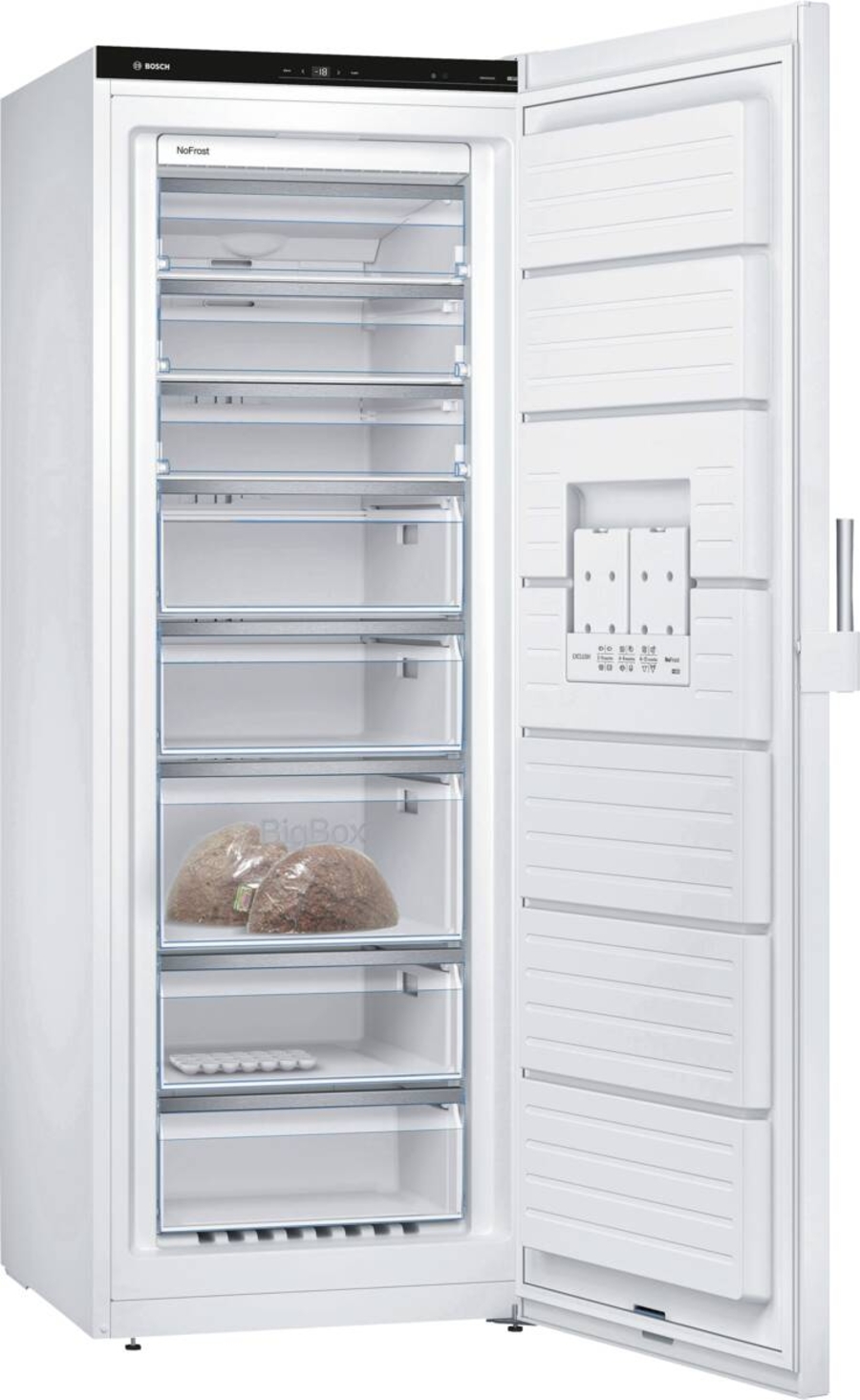 Bosch GSN58EWDV Select Line Serie 6 Gefrierschrank 365L  191 x 70 cm, Weiß, NoFrost 