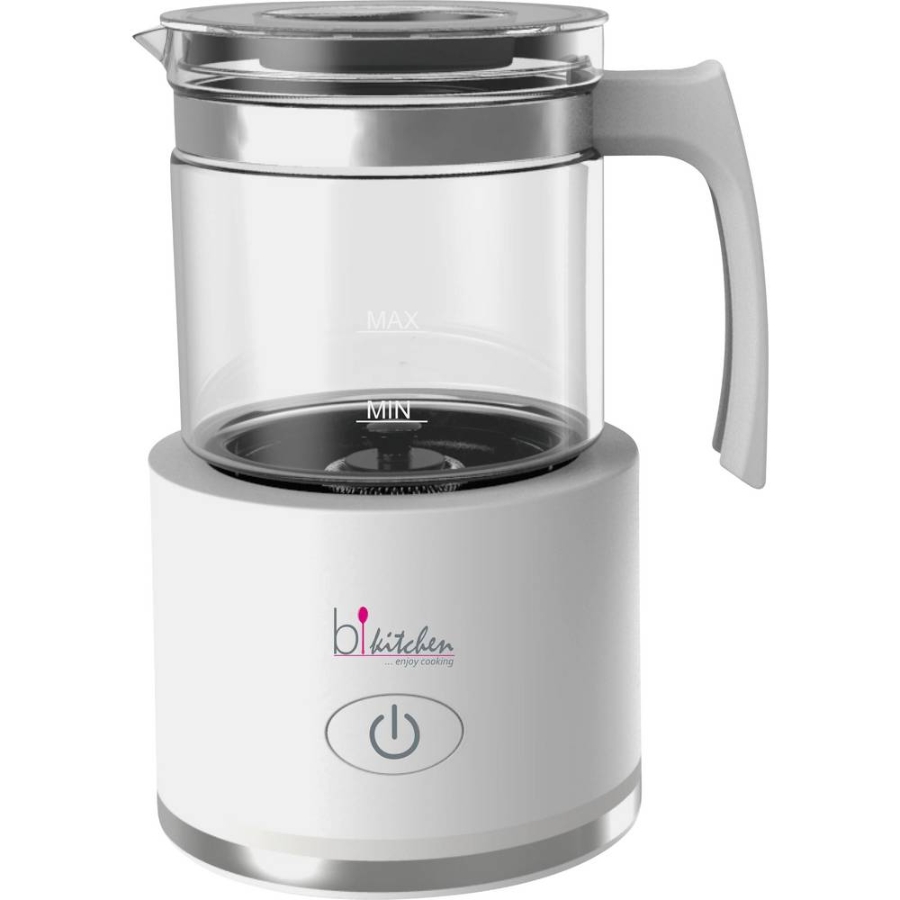 bkitchen milk250 Milchaufschäumer Glas mit Induktionsantrieb 
