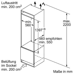 Siemens KI51RADE0 Einbau-Kühlautomat  SmartCool Flachscharnier-Technik(festtür)