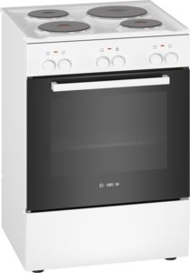 Bosch HQA050020 freistehener Elektroherd  60cm weiß A Masse-Kochplatten