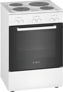 Bosch HQA050020 freistehener Elektroherd  60cm weiß A Masse-Kochplatten
