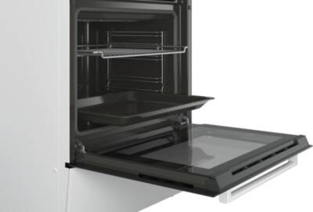 Bosch HQA050020 freistehener Elektroherd  60cm weiß A Masse-Kochplatten