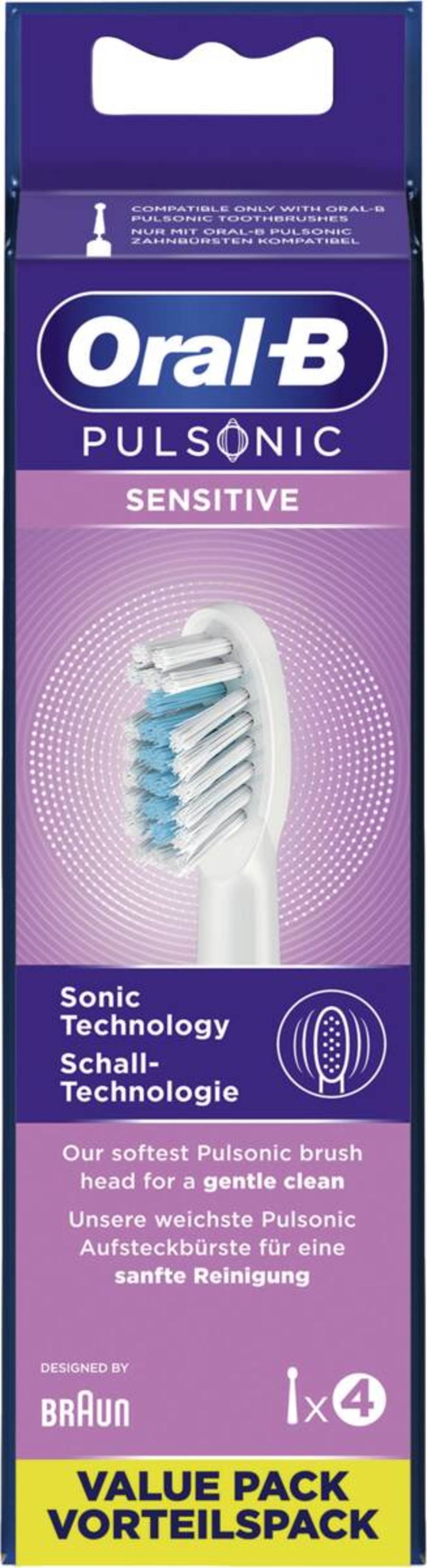 Oral-B Pulsonic Sensitive Aufsteckbürsten 4er 