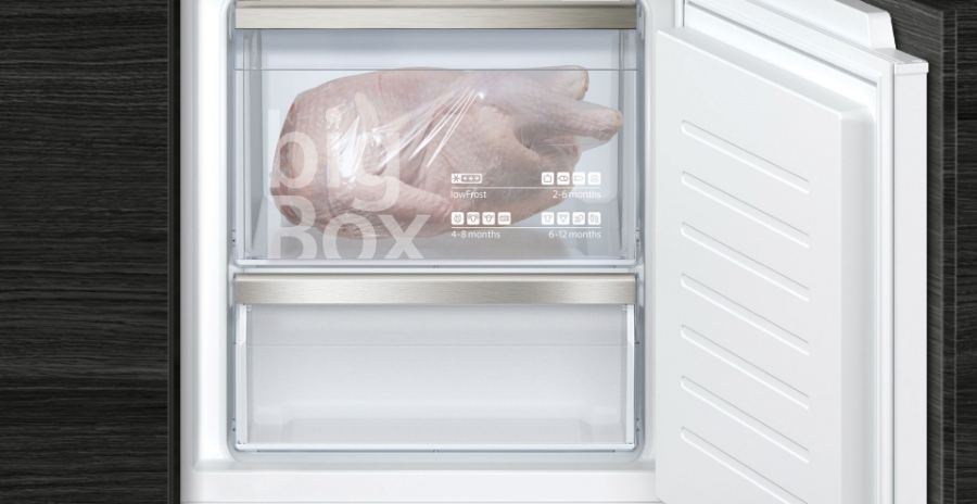 Siemens KI87SADD0 Einbau-Kühl-Gefrier-Kombination mit Gefrierbereich unten Festtür