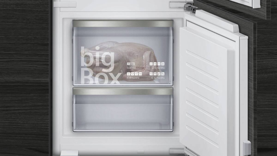 Siemens KI87SADE0 Einbau-Kühl-Gefrier-Kombination mit Gefrierbereich unten Festtür