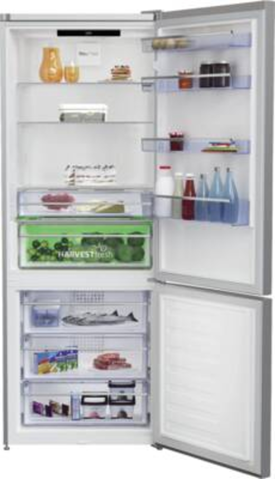 Beko RCNE560E50ZXPN Kühl-Gefrier Kombination 501L, NoFrost 