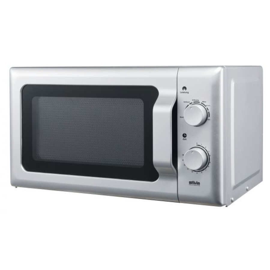 Silva MWU 20.4 Mikrowelle Silber 17l 700W Unterbau 