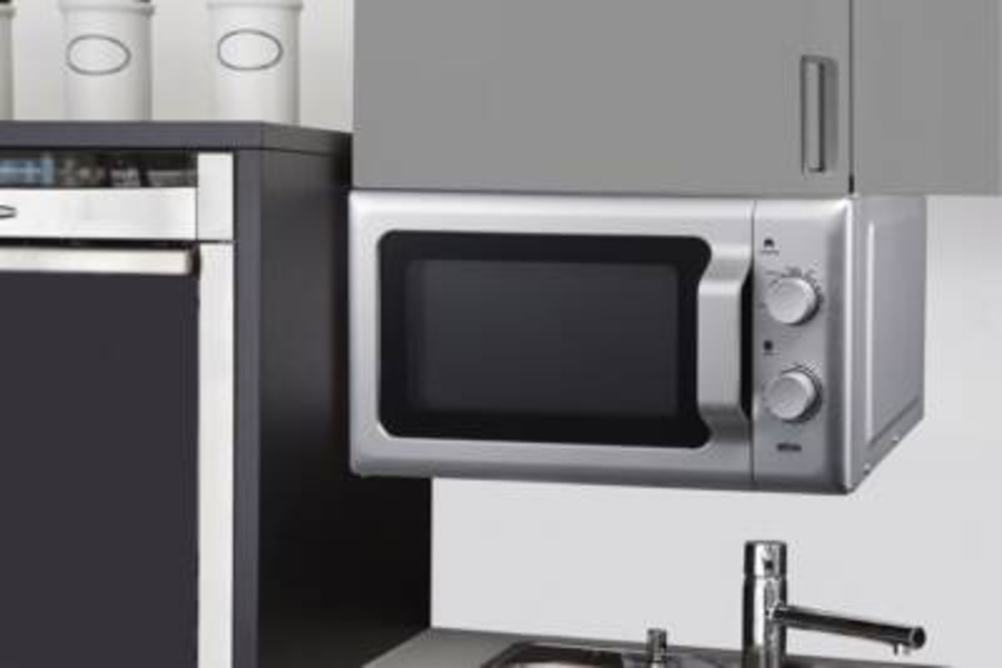 Silva MWU 20.4 Mikrowelle Silber 17l 700W Unterbau 